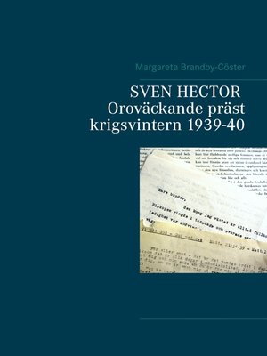 cover image of SVEN HECTOR  Oroväckande präst krigsvintern 1939-40